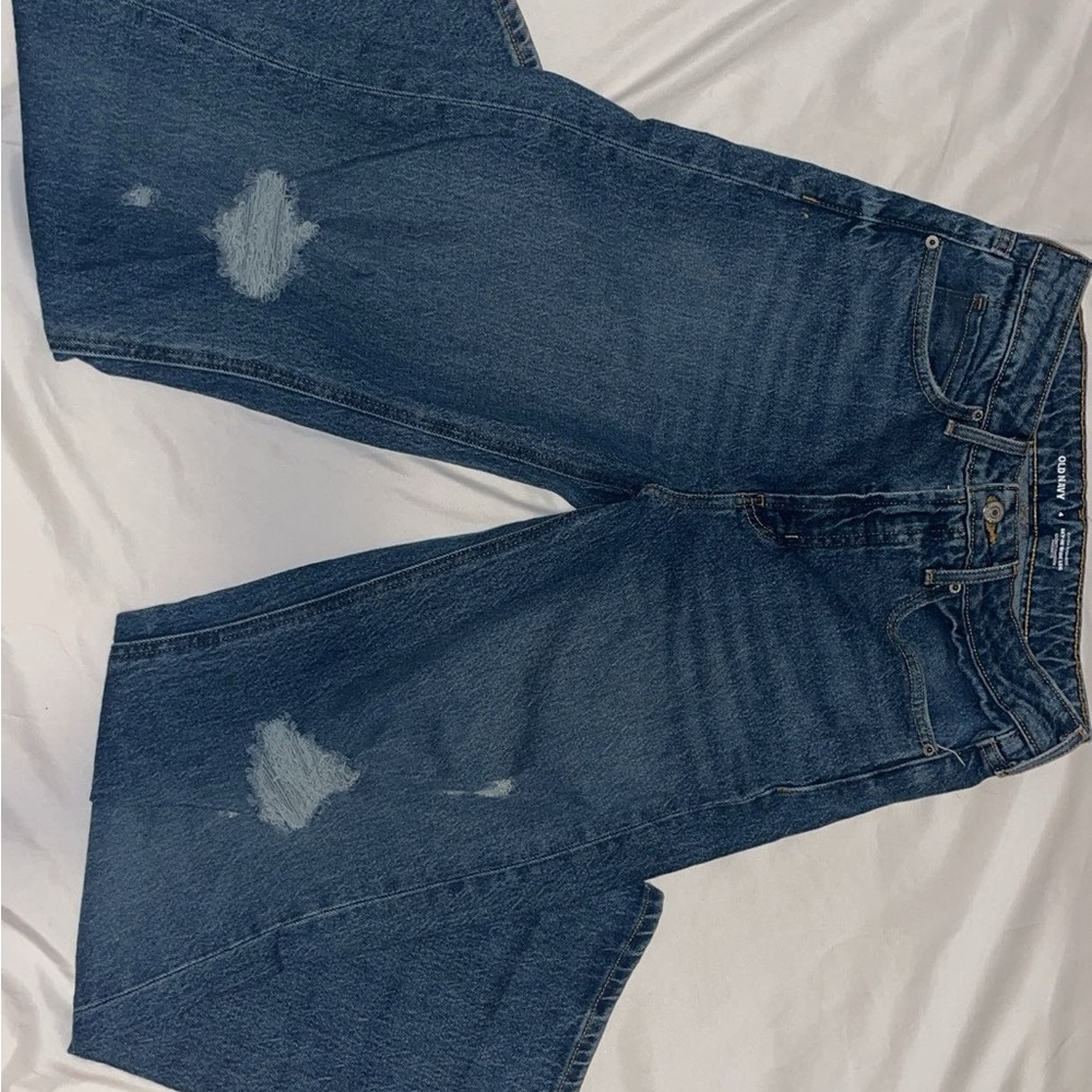 Women's Blue Distressed Jeans